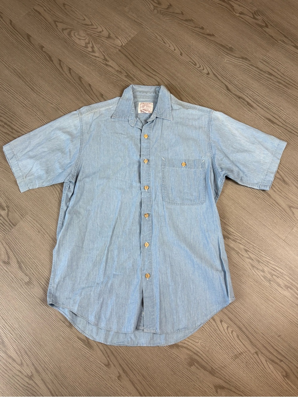 Smith & Hawken Light Blue Short-Sleeve Button-Down Shirt